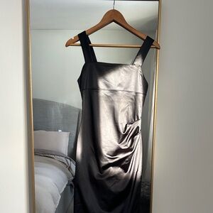Babaton Black Satin Dress